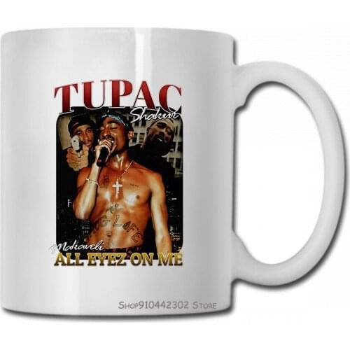 Tupac Shakur All Eyez On Me 2 Pac Mug Cup Black Unisex Women Men
