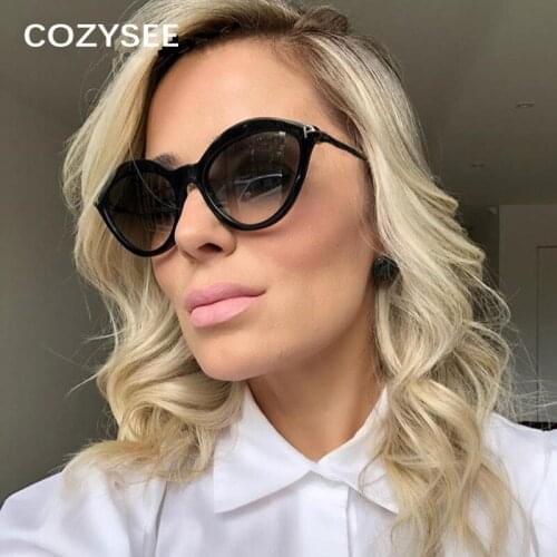 Chic 2019 Fashion Oval Traveller Style T Sunglasses Cool Vintage Gradient Brand Design Sun Glasses Oculos De Sol
