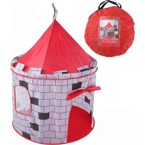 Portable Childrens Tent Tipi Kids House Children Boy Cubby Play House Kids Gifts Outdoor Toy Tents Castle Christmas Gift Tents