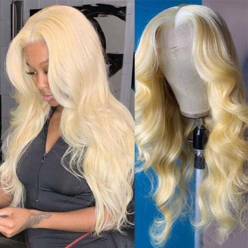 Body Wave Wig 613 Honey Blonde Lace Front Wig 13x4 Lace Frontal Wig Human Hair Wigs For Women 180% Brazilian Vingin Hair Wig