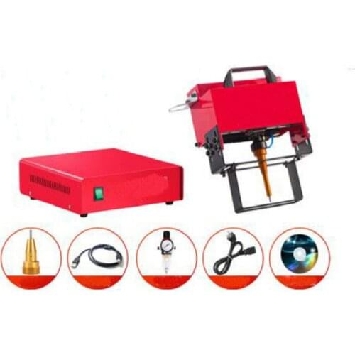 220V Portable Marking Machine 100x20mm For VIN Code Pneumatic Dot Peen Marking Machine