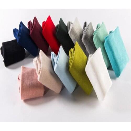 Pure color forest retro boots, socks, stockings, Japanese autumn and winter bamboo cotton stockings wq035