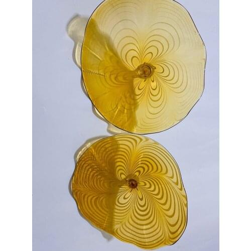 Stylish Glass Mounted Wall Lamp Light Art Decor 100% Mouth Blown Modern Decorative Glass Wall Plates