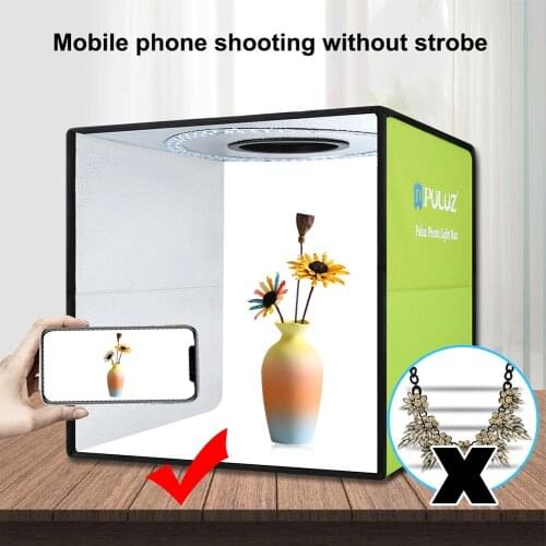 30*30cm Ring Lightbox Folding Photo Studio Box Photography Softbox light box Studio Shooting Tent Box Kit with 6 color Backdrops