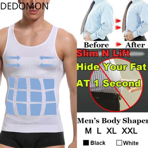 Men Shapers Sleeveless Firm Tummy Belly Buster Vest Control Slimming Belt Shaper Underwear Shirt Sauna Abdomen Corset Vest