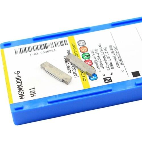 10pcs MGMN200 G H01 aluminum carbide insert Grooving aluminum processing Knife CNC lather Cutting turning tool Holder MGEHR