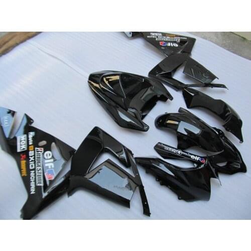 High quality ABS plastic Fairing kits for Kawasaki ZX10R 2004 2005 NINJA ZX-10R 04 05 glossy black fairings set YV59