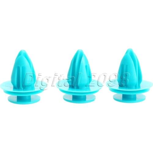 Yetaha 50pcs Car Styling Fender Interior Door Card And Trim Panel Clip Push Type Rivets Blue Fastener Clips For Toyota Nissan