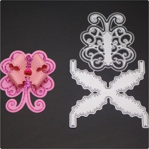 YINISE Scrapbook Metal Cutting Dies For Scrapbooking Stencils BOW FLOWER DIY Album Cards Decoration Embossing Folder Die Cut