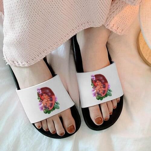 Fashion heart Flower Fashion Graphic Lady Sandals 2021 women slippers Summer Beach Aesthetic Non-slip Slides