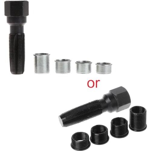 14mm Spark Plug Rethread Rethreader Repair Tap Tool Reamer Inserts Kit Professional