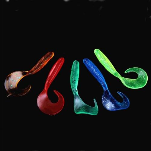 15Pcs/lot Proleurre 65mm Soft Rubber Bait Fishing Lure Jig Wobbler Soft Worm Carp Fishing Bait Artificial Silicone Swimbait