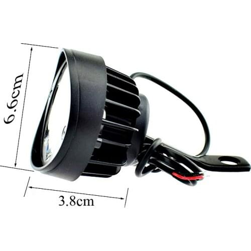 2pcs Set Motorcycle Headlight Fog Driving Lights Front Head Lamp 6 LED 12V-85V