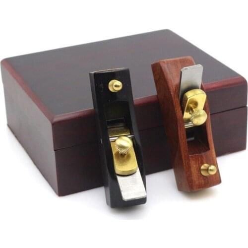 European style 2PC Mini Woodworking Ebony Acid wood Hand Planer DIY Carpenter Tools With Gift Box Packaging Woodworking Tools