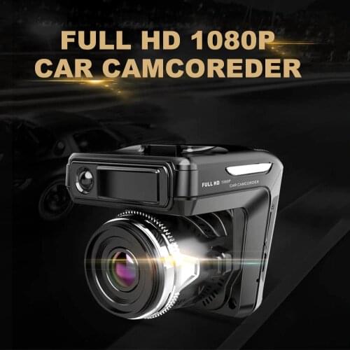 2 In 1 Full HD 1080P Car DVR Radar Detector Highway Mode Laser Car DVRs Video Recorder Logger Dash Cam GPS Video Camcorder