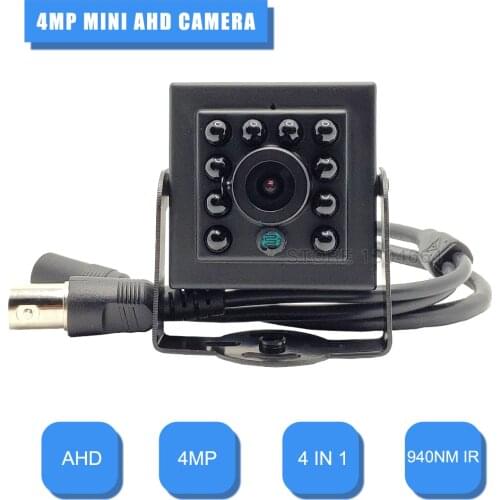 4MP AHD Camera 940NM LED Night Vision Mini Camera Indoor IR Security Camera Small CCTV Camera Home Surveillance Video AHD Camera