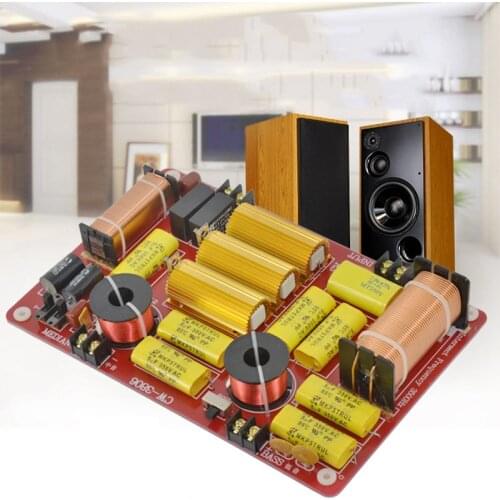 600W 3 Way Speaker Audio Frequency Divider 3 Unit Speaker Crossover for Car Home Audio System