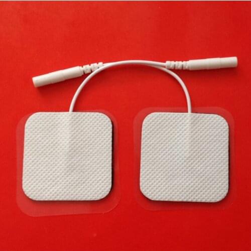 Free Shipping 200pcs/lot(100 pairs) 4*4cm Tens Electrode Pads for Slimming Massage Digital Therapy Machine Massager