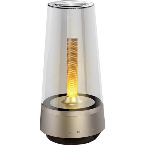 Wireless Bluetooth speaker Led Flame candle light portable Loudspeaker outdoor Atmosphere light Breathing lamp for your phone