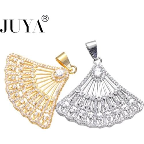Luxury Cubic Zirconia Rhinestone Big Pendant Charm For Women Necklaces Pendants DIY Craft breloque pour fabrication bijoux