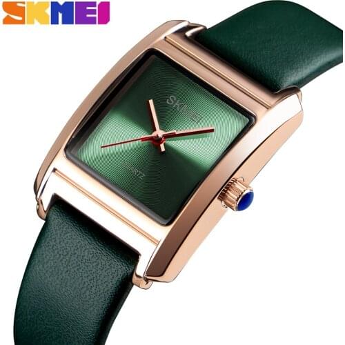 SKMEI Women Watches Leather Ladies Watch Quartz Top Brand Luxury Fashion Waterproof Clock Female Watch Women Relogio Feminino