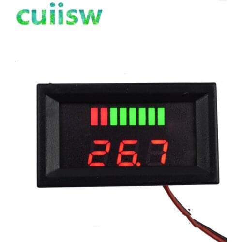 DC 12V-60V 72V 84V ACID Red Digital Lead Battery Capacity Indicator Charge Level Lead-acid LED Tester Voltmeter