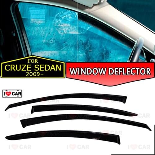 Window deflector for Chevrolet Cruze Sedan 2009- car window deflector wind guard vent sun rain visor cover car styling decor