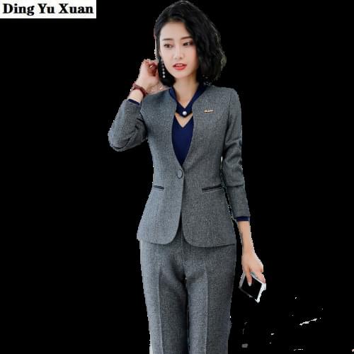 Женские осенние брючные костюмы Ding Yu Xuan China At AliExpress