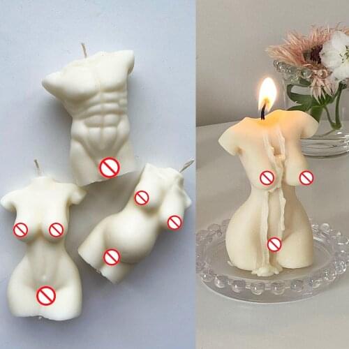 DIY Candle Mold 3D Art Human Body Sculpture Model Female Male Pregnant Silicone Molds Handmade Soap Mould Aromatherapy Wax Mold