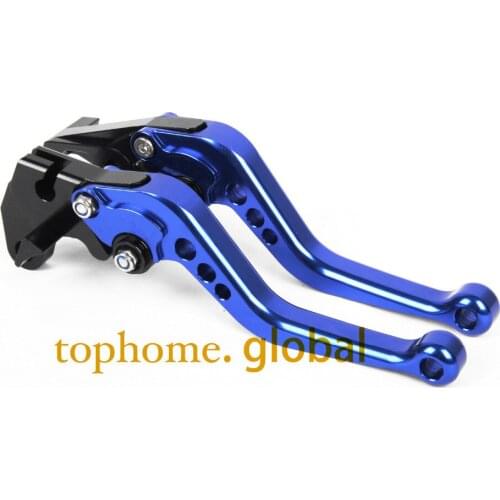 For Yamaha YZF R25 2015 - 2019 Motorcycle CNC Clutch Brake Levers Blue Handlebar Short 2016 2017 2018