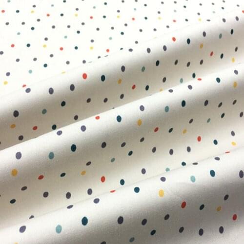 Multi color Polka Dot home Textiles Cotton Patchwork fabric 100% cotton fabric material Quilting fabric for sewing decoration