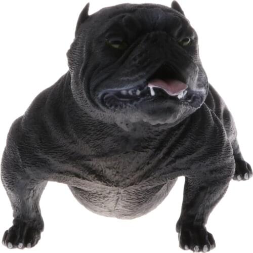 Animal Models Toy Simulation American Bully Pitbull Dog Action Figure Model Kids Educational Nature Toys Home Decor Collectibles