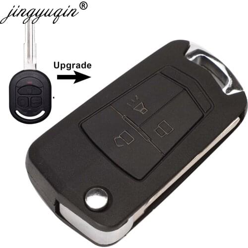 Jingyuqin 10pcs Modified Folding Remote Key Shell for Chevrolet Lacetti Optra Nubira Vehicle Pocket Buick Alarm Fob Case
