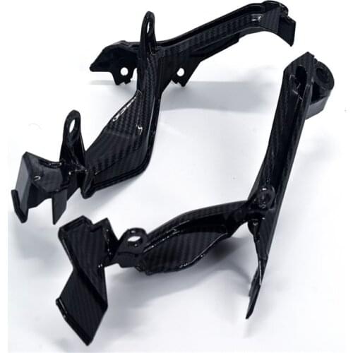 Motorcycle Fairing Headlight Connect Bracket Mount Fit For MT09 2017-2019 Carbon fiber paint