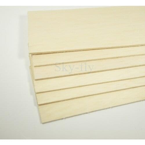 5PCS AAA+ Balsa Wood Sheet 3mm Thickness 460*80mm 600*100mm Super Quality For airplane/boat DIY