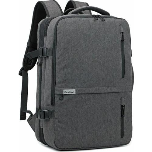 20-35L Men Backpack Laptop USB Recharging Multi-layer Space Travel Male