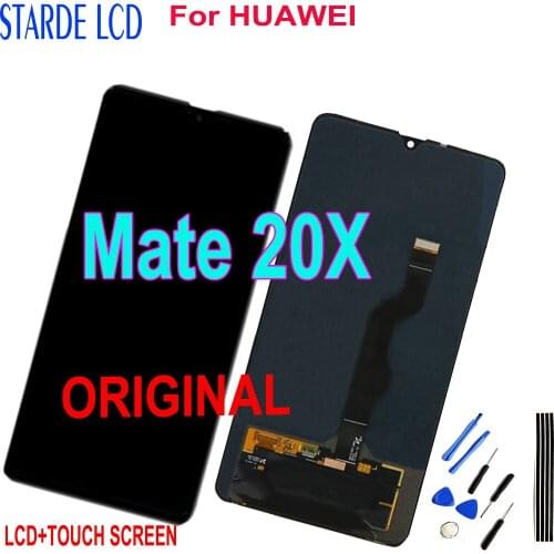 ORIGINAL For HUAWEI Mate 20X LCD Display Touch Screen Digitizer Assembly For Huawei Mate 20 X Display EVR-L29 EVR-AL00 EVR-TL00