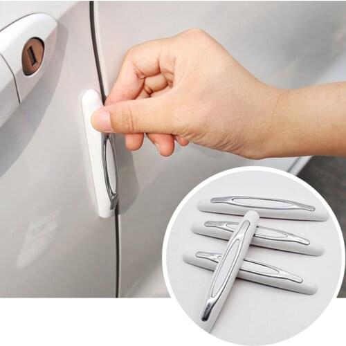4 Pieces/pack Car Anti-Collision Strip Car Door Guard Protector Door Edge Trim Guard Styling Moulding Anti-Scratch Sticker