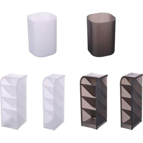 Simple Design And Creative Diagonal Pen Holder Transparent Large Capacity