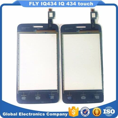 Touch New High Quality Touch Screen For Fly IQ434 touch screen with digitizer front glass lens panel sensor with tape