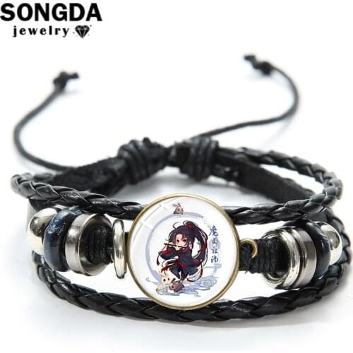 SONGDA Mo Dao Zu Shi Bracelet Chen Qing Ling Wei WuXian Lan WangJi Ancient Figures Cartoon Charm Bracelet The Untame Collection