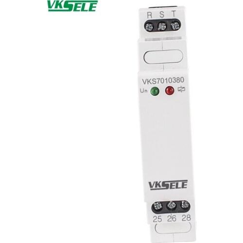 VKS7010 Timer relay switch 220V 380V 415V 440V Three phase Voltage Protection Relay