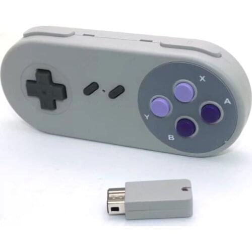 2PCS Wireless Button Style Gaming Controller for Super N-t-d classic edition Gamepad for S-N-E-S mini console