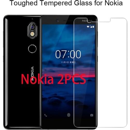 2PCS Hard Film Tempered Glass For Nokia 7.1 6.1 Plus 2018 Toughed Screen Protector For Nokia 5.1 3.1 Plus On Transparent Glass
