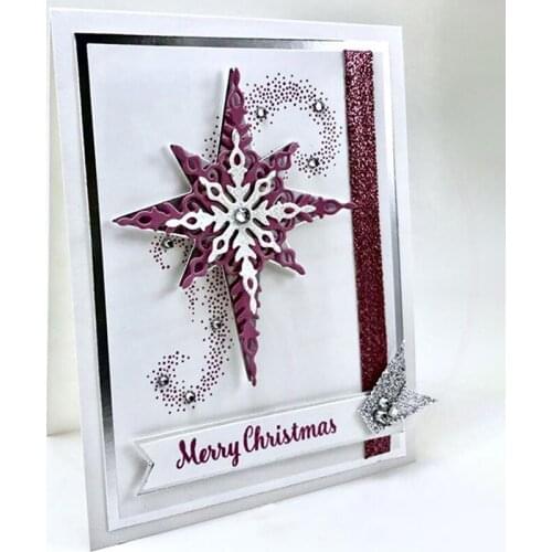 7pcs/Set Starlight snowflake Metal Cutting Dies Stencils For Card Making Decorative Embossing Suit Paper Cards Stamp DIY