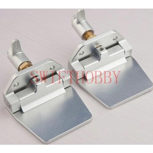 Aluminum Remote Control Trim Tab 50mm X 50mm 1 Pair New For RC Boat