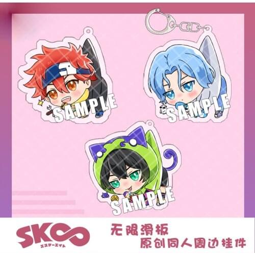 Anime SK EIGHT SK8 the Infinity Miya REKI SNOW Acrylic Cartoon Keychain Pendant School Bag Itabag Cute Toy Keyring Gift