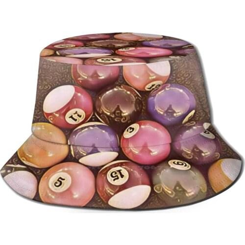 Billiards Unisex Fisherman Hats Bucket Hats Billiards Cool Pool Play Games Fun
