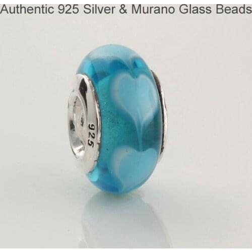 Fits For Pandora Charms Bracelets Original 100% 925 Sterling Silver Jewelry Murano Glass Beads Free Shipping