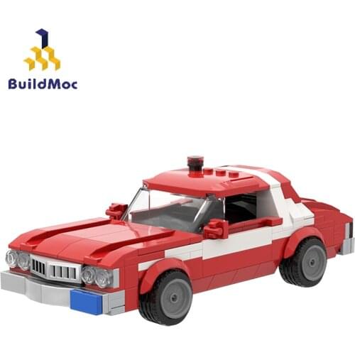 BuildMoc Technical Car Speed Champions Building Blocks MOC Technical Supercar Model Bricks Toys For Children
